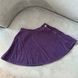 American Apparel Corduroy Circle skirt in dark purple S